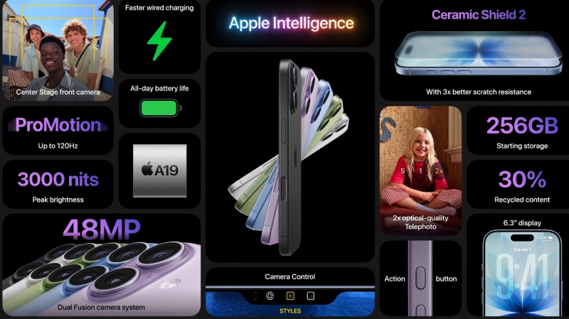 Apple представила iPhone 17 Air, 17 Pro с новым дизайном и AirPods 3 с пульсометром