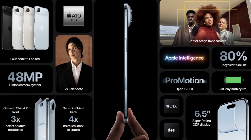 Apple представила iPhone 17 Air, 17 Pro с новым дизайном и AirPods 3 с пульсометром