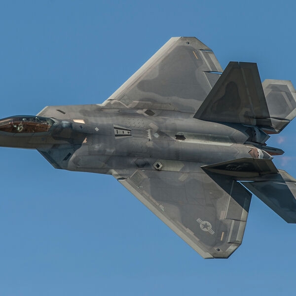 «Летающий утюг не нужен»: как появился самолет F-22, которым Трамп встречал Путина?